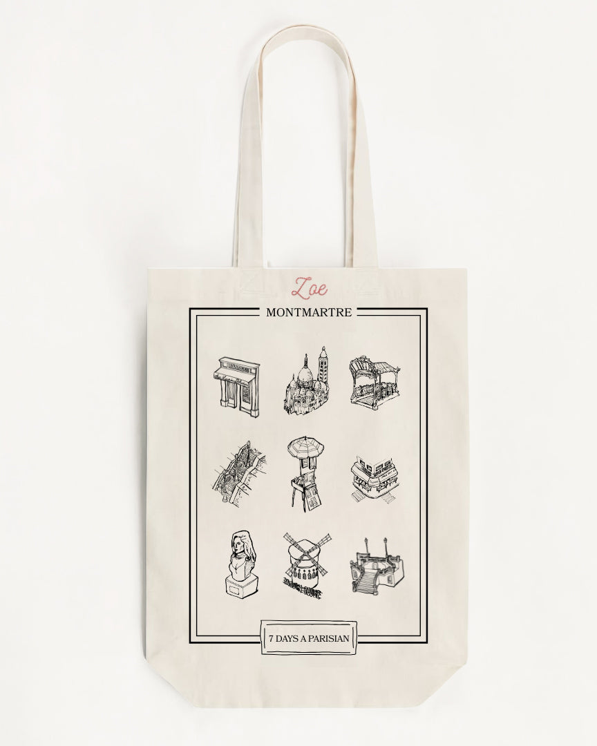 7 Days a Parisian Tote Bag Main image